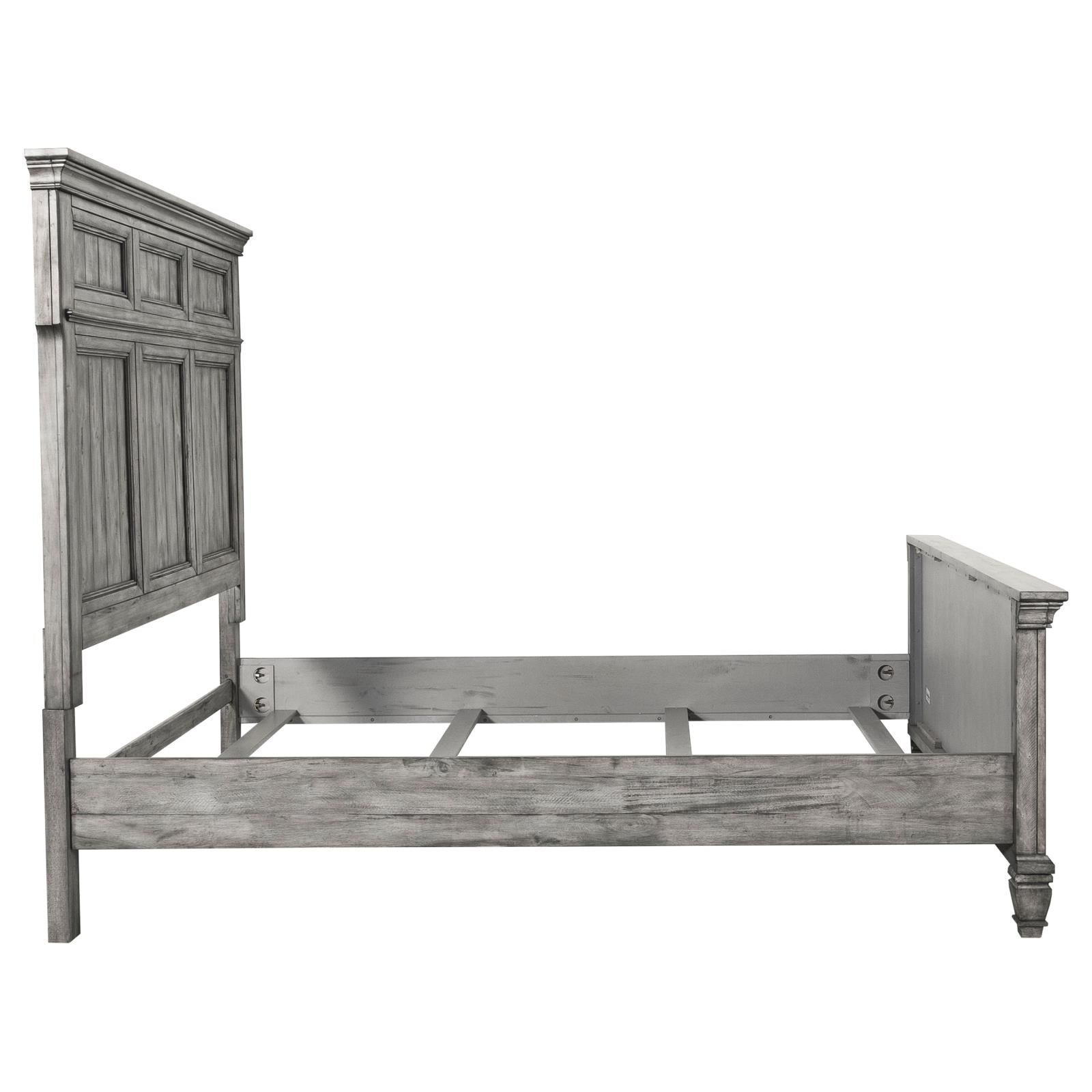 Avenue California King Panel Bed Gray - 224031KW - Bien Home Furniture &amp; Electronics