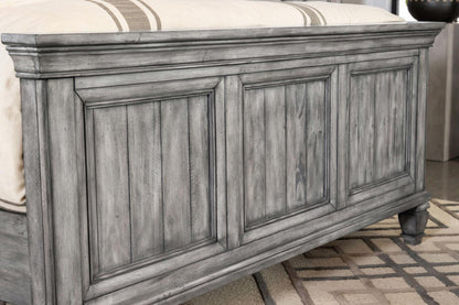 Avenue Eastern King Panel Bed Gray - 224031KE - Bien Home Furniture &amp; Electronics