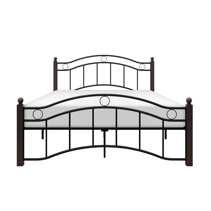 Averny Black/Brown Full Metal Platfom Bed - 2020FBK-1 - Bien Home Furniture &amp; Electronics