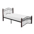 Averny Black/Brown Twin Metal Platfom Bed - 2020TBK-1 - Bien Home Furniture & Electronics