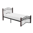 Averny Black/Brown Twin Metal Platfom Bed - 2020TBK-1 - Bien Home Furniture & Electronics