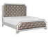Avondale Silver King Mirrored Upholstered Panel Bed - SET | 1646K-1 | 1646K-2 | 1646-3 - Bien Home Furniture & Electronics