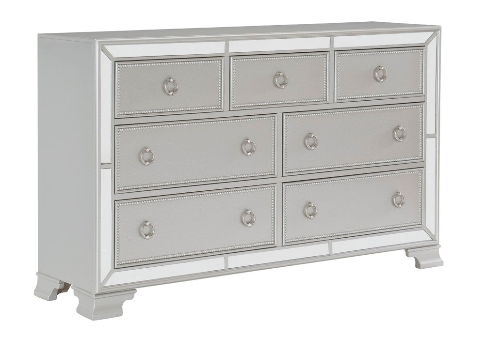 Avondale Silver Mirrored Dresser - 1646-5 - Bien Home Furniture &amp; Electronics