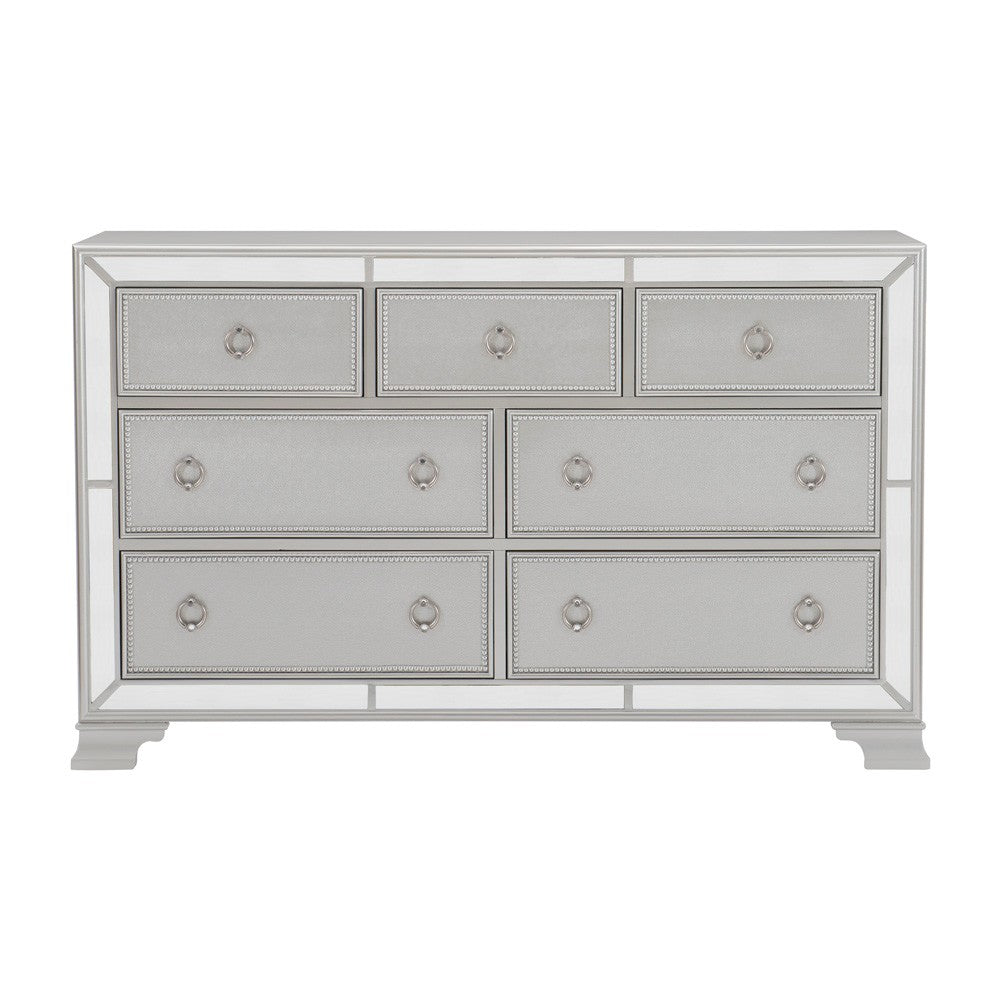 Avondale Silver Mirrored Dresser - 1646-5 - Bien Home Furniture &amp; Electronics