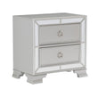 Avondale Silver Mirrored Nightstand - 1646-4 - Bien Home Furniture & Electronics