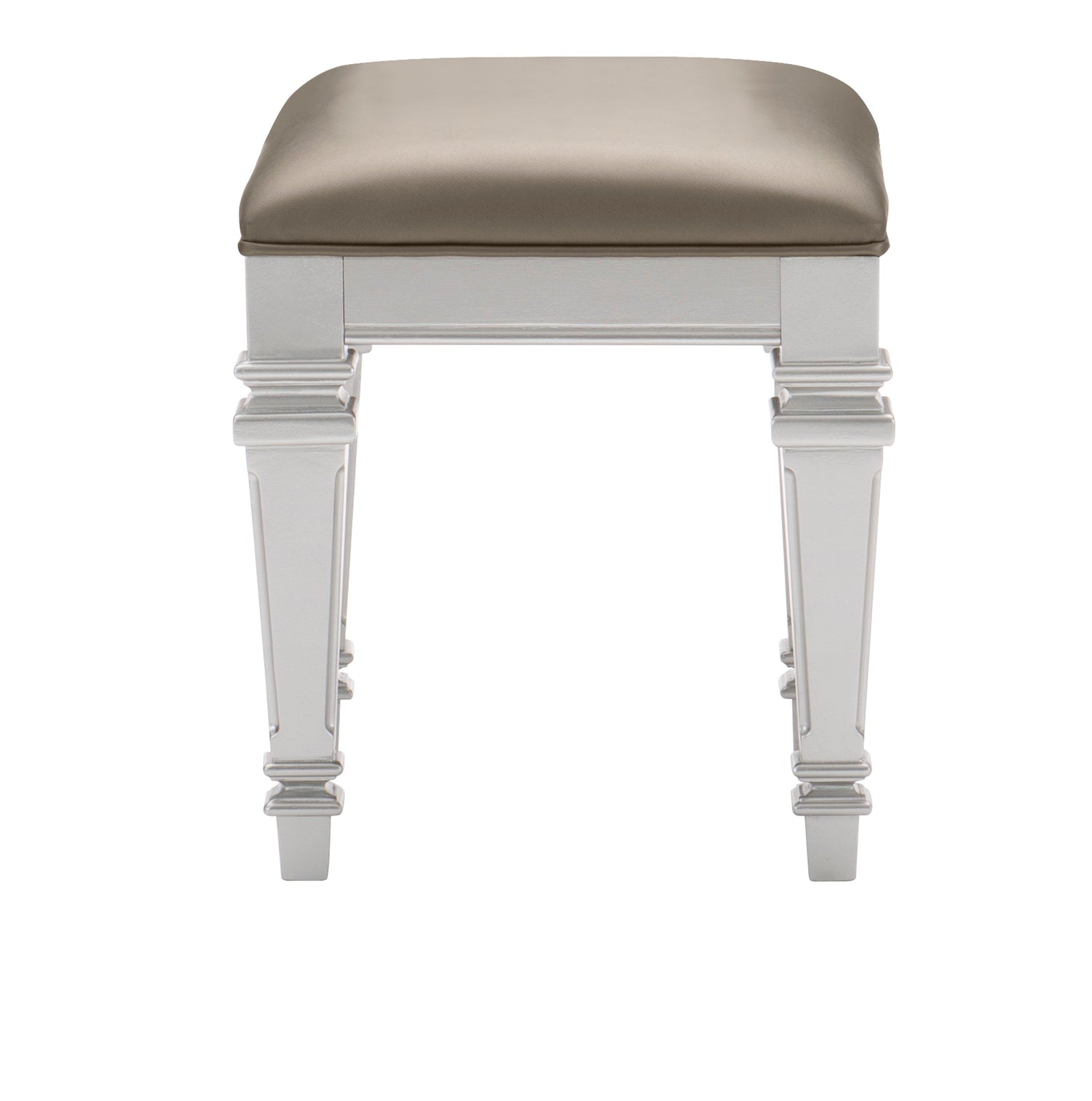 Avondale Silver Vanity Stool - 1646-14 - Bien Home Furniture &amp; Electronics