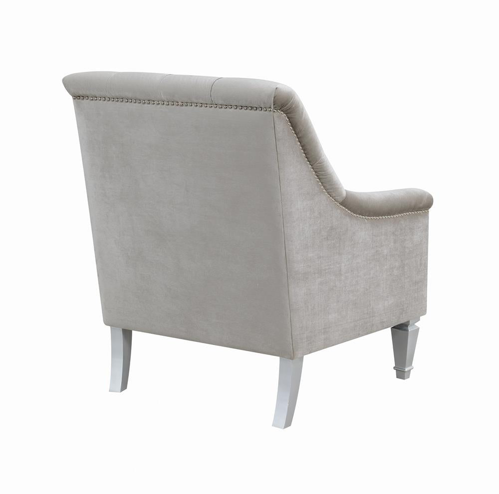 Avonlea Gray Sloped Arm Tufted Chair - 508463 - Bien Home Furniture &amp; Electronics