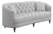 Avonlea Sloped Arm Upholstered Sofa Trim Gray - 505641 - Bien Home Furniture & Electronics