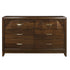 Aziel Walnut Dresser - 1535-5 - Bien Home Furniture & Electronics