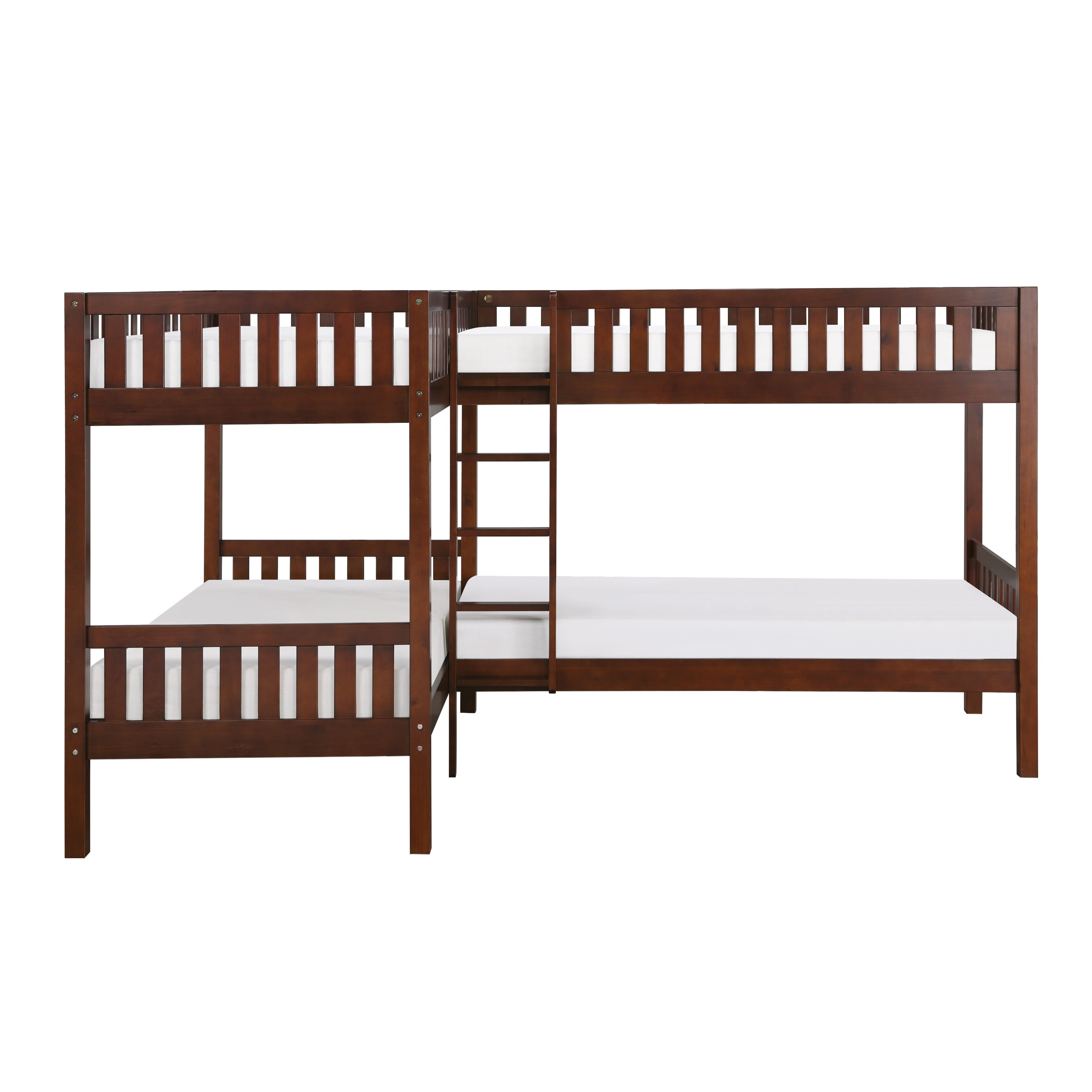 B2013CNDC-1* (3) Corner Bunk Bed - B2013CNDC-1* - Bien Home Furniture &amp; Electronics