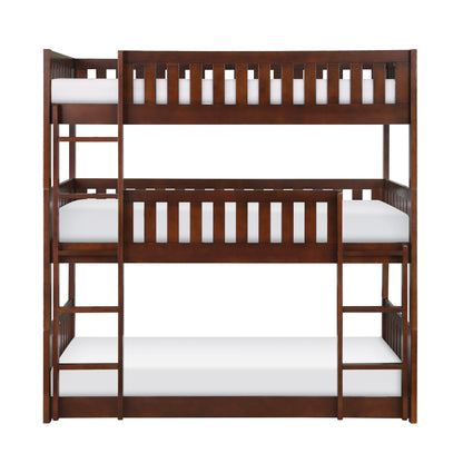 B2013TTTDC-1* (3) Triple Bunk Bed - B2013TTTDC-1* - Bien Home Furniture &amp; Electronics