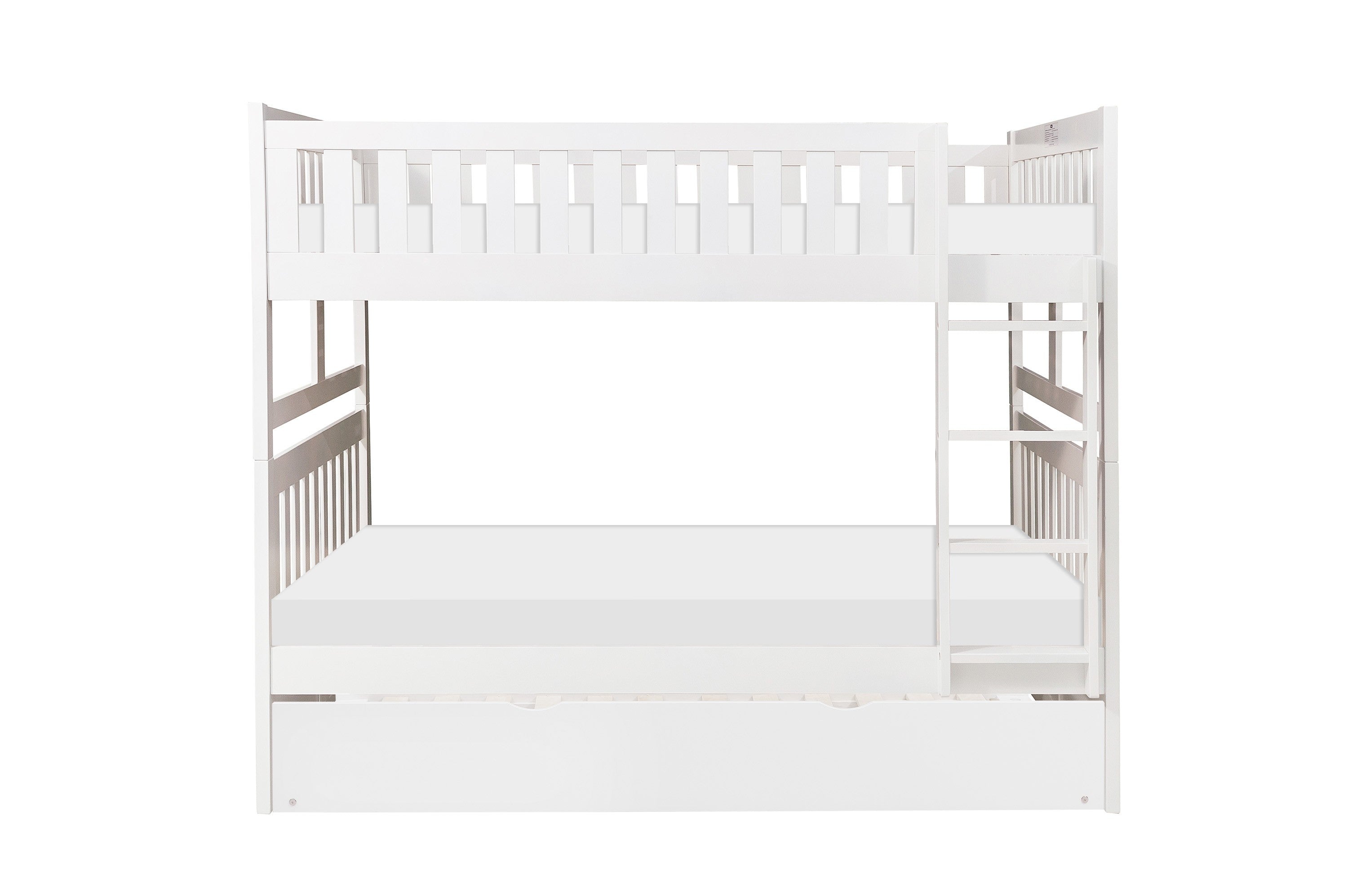B2053FFW-1*R (4) Full/Full Bunk Bed with Twin Trundle - B2053FFW-1*R - Bien Home Furniture &amp; Electronics