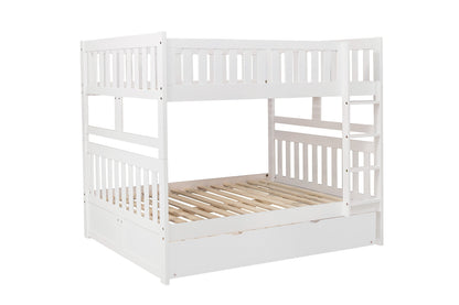 B2053FFW-1*R (4) Full/Full Bunk Bed with Twin Trundle - B2053FFW-1*R - Bien Home Furniture &amp; Electronics