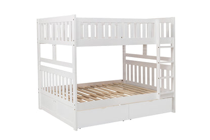 B2053FFW-1*T (4) Full/Full Bunk Bed with Storage Boxes - B2053FFW-1*T - Bien Home Furniture &amp; Electronics
