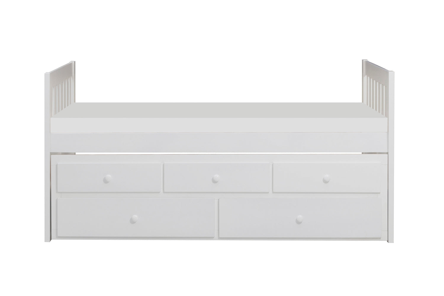 B2053PRW-1* (2) Twin/Twin Trundle Bed - B2053PRW-1* - Bien Home Furniture &amp; Electronics