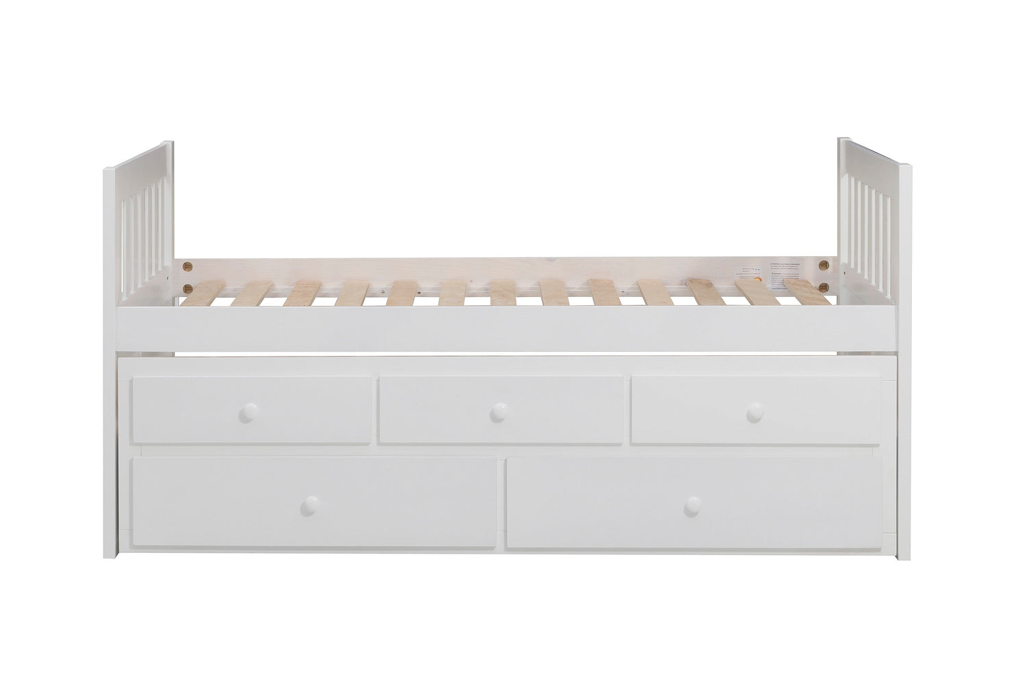 B2053PRW-1* (2) Twin/Twin Trundle Bed - B2053PRW-1* - Bien Home Furniture &amp; Electronics