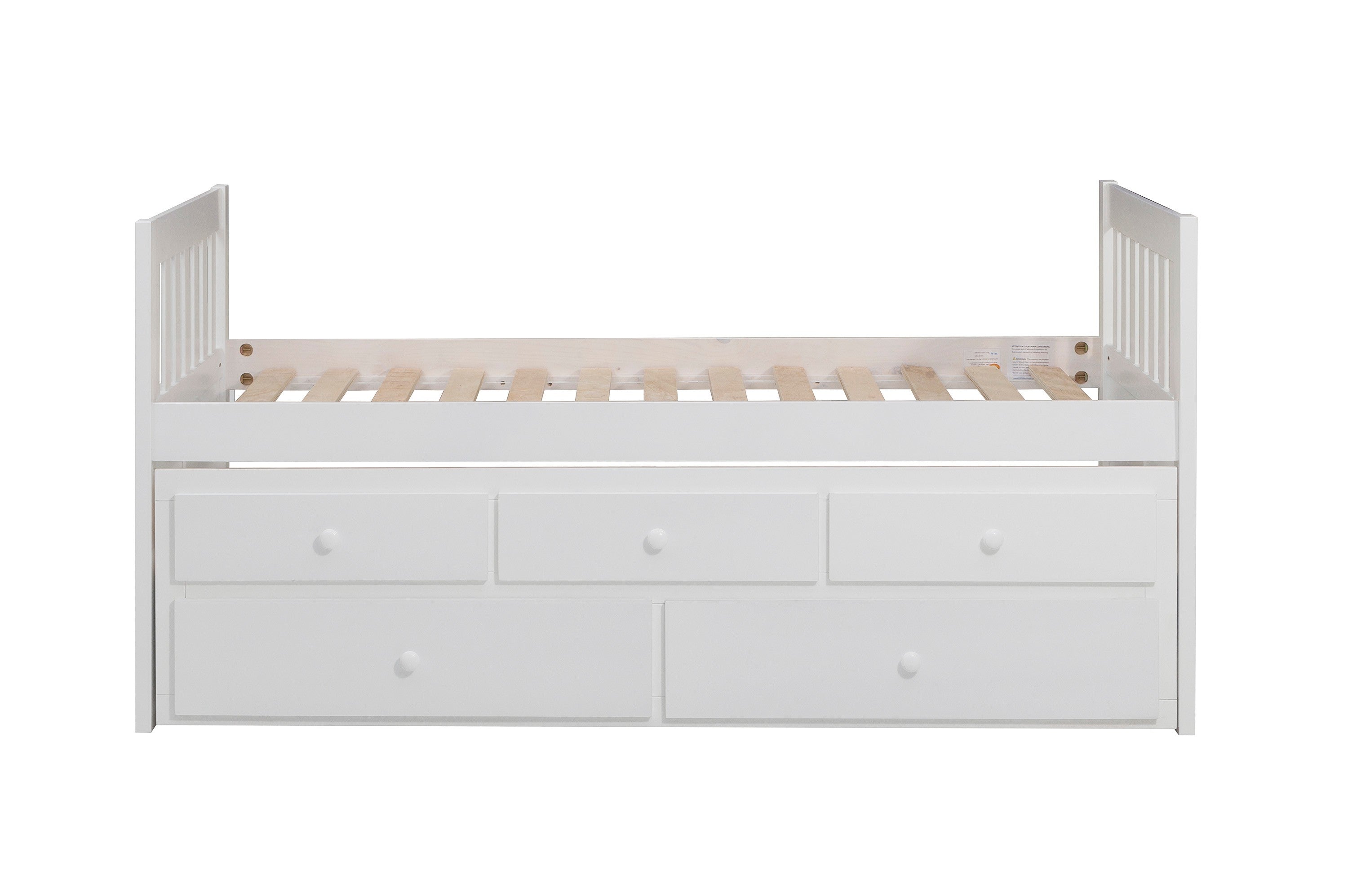B2053PRW-1* (2) Twin/Twin Trundle Bed - B2053PRW-1* - Bien Home Furniture &amp; Electronics