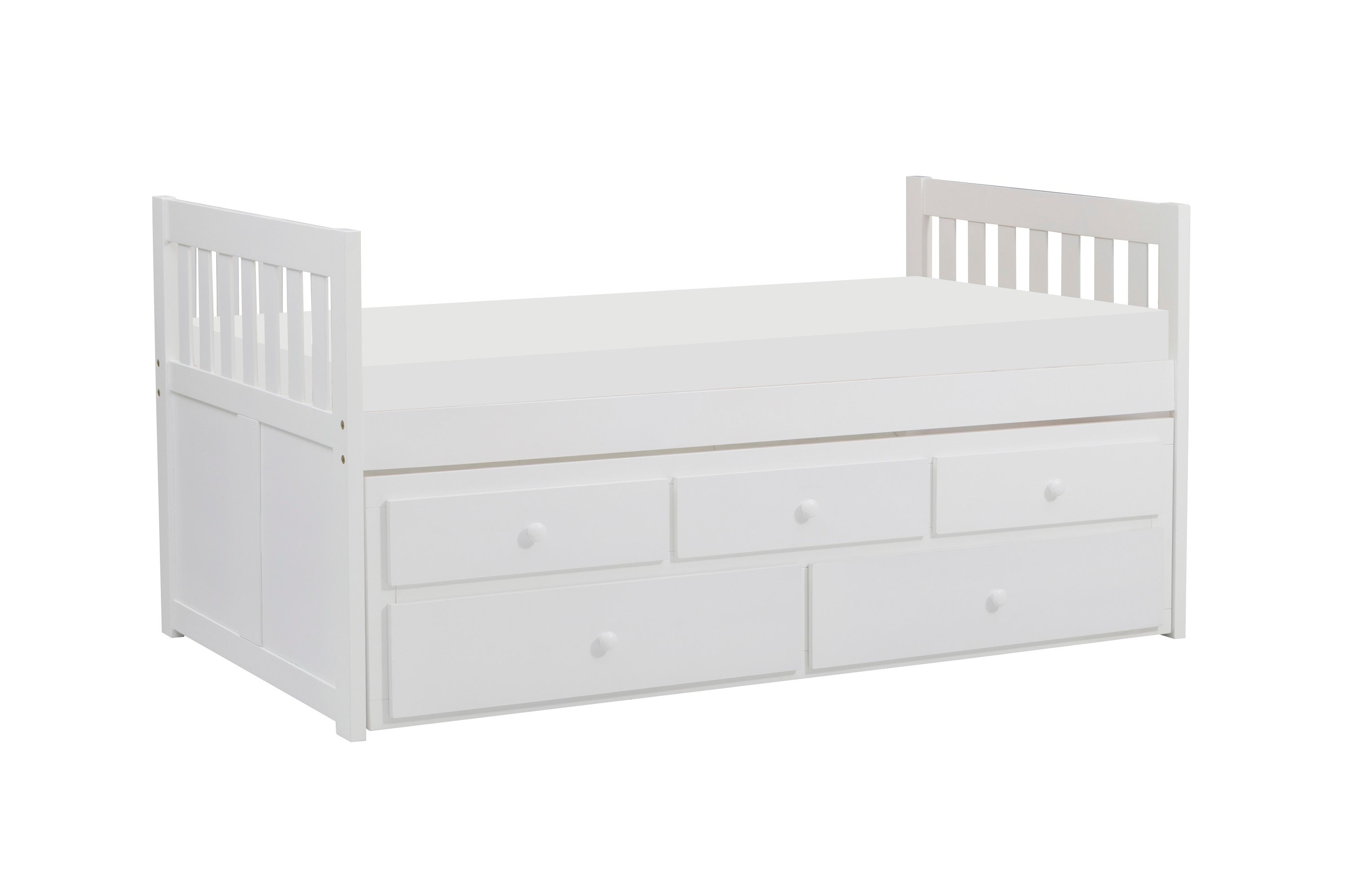 B2053PRW-1* (2) Twin/Twin Trundle Bed - B2053PRW-1* - Bien Home Furniture &amp; Electronics