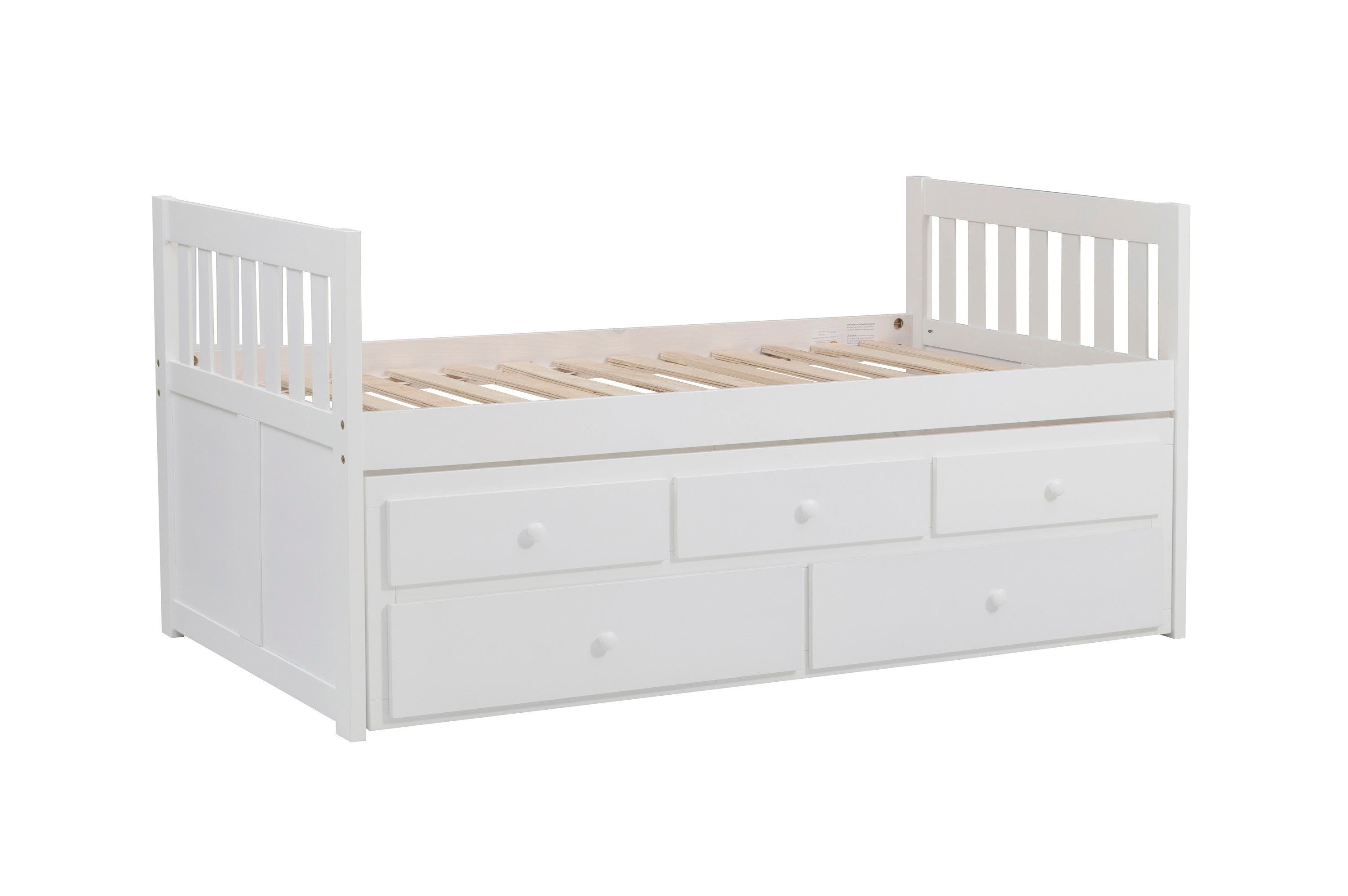 B2053PRW-1* (2) Twin/Twin Trundle Bed - B2053PRW-1* - Bien Home Furniture &amp; Electronics