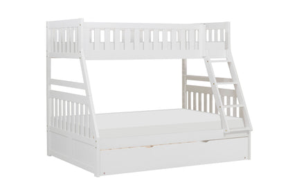 B2053TFW-1*R (4) Twin/Full Bunk Bed with Twin Trundle - B2053TFW-1*R - Bien Home Furniture &amp; Electronics