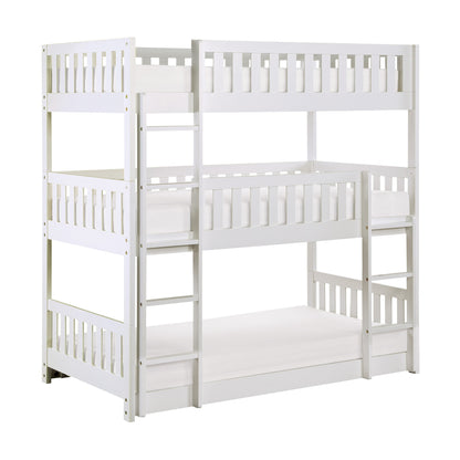 B2053TTTW-1* (3) Triple Bunk Bed - B2053TTTW-1* - Bien Home Furniture &amp; Electronics