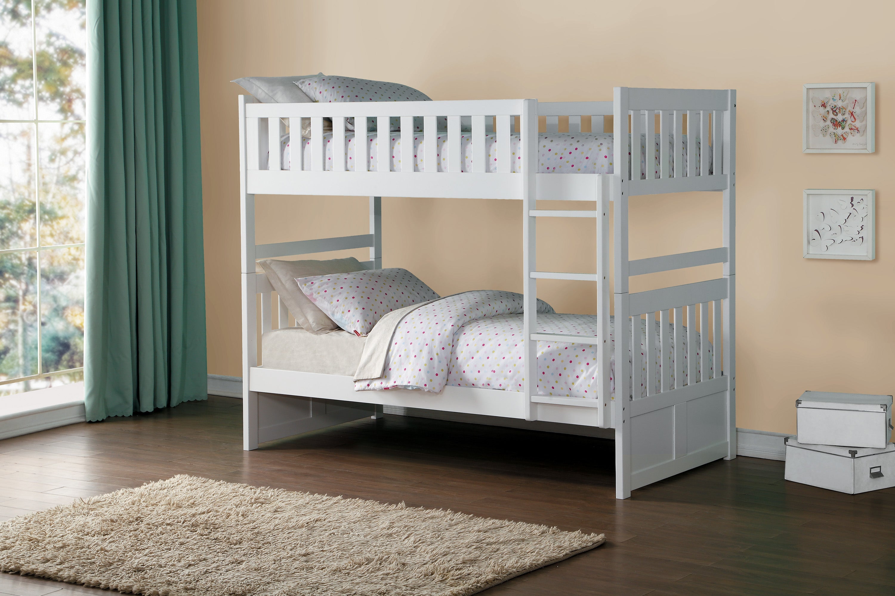 B2053W-1* (3) Twin/Twin Bunk Bed - B2053W-1* - Bien Home Furniture &amp; Electronics