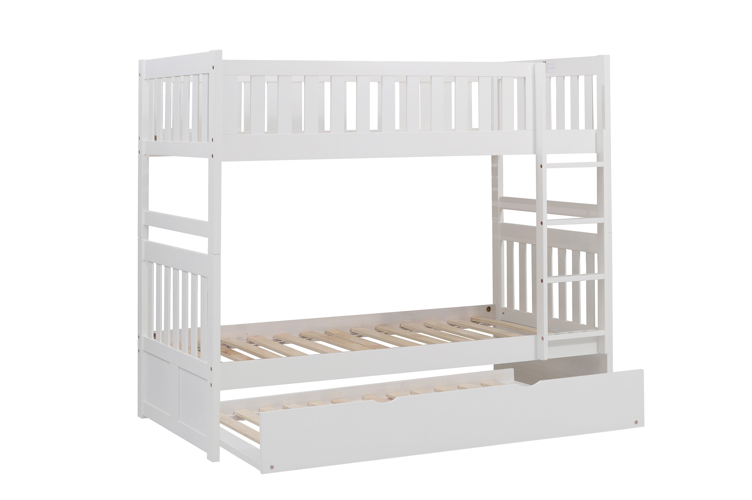 B2053W-1*R (4) Twin/Twin Bunk Bed with Twin Trundle - B2053W-1*R - Bien Home Furniture &amp; Electronics