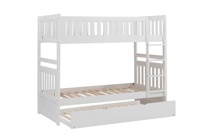 B2053W-1*R (4) Twin/Twin Bunk Bed with Twin Trundle - B2053W-1*R - Bien Home Furniture &amp; Electronics
