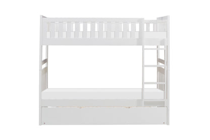 B2053W-1*R (4) Twin/Twin Bunk Bed with Twin Trundle - B2053W-1*R - Bien Home Furniture &amp; Electronics
