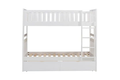 B2053W-1*T (4) Twin/Twin Bunk Bed with Storage Boxes - B2053W-1*T - Bien Home Furniture &amp; Electronics