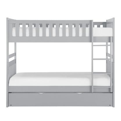 B2063-1*R (4) Twin/Twin Bunk Bed with Twin Trundle - B2063-1*R - Bien Home Furniture &amp; Electronics