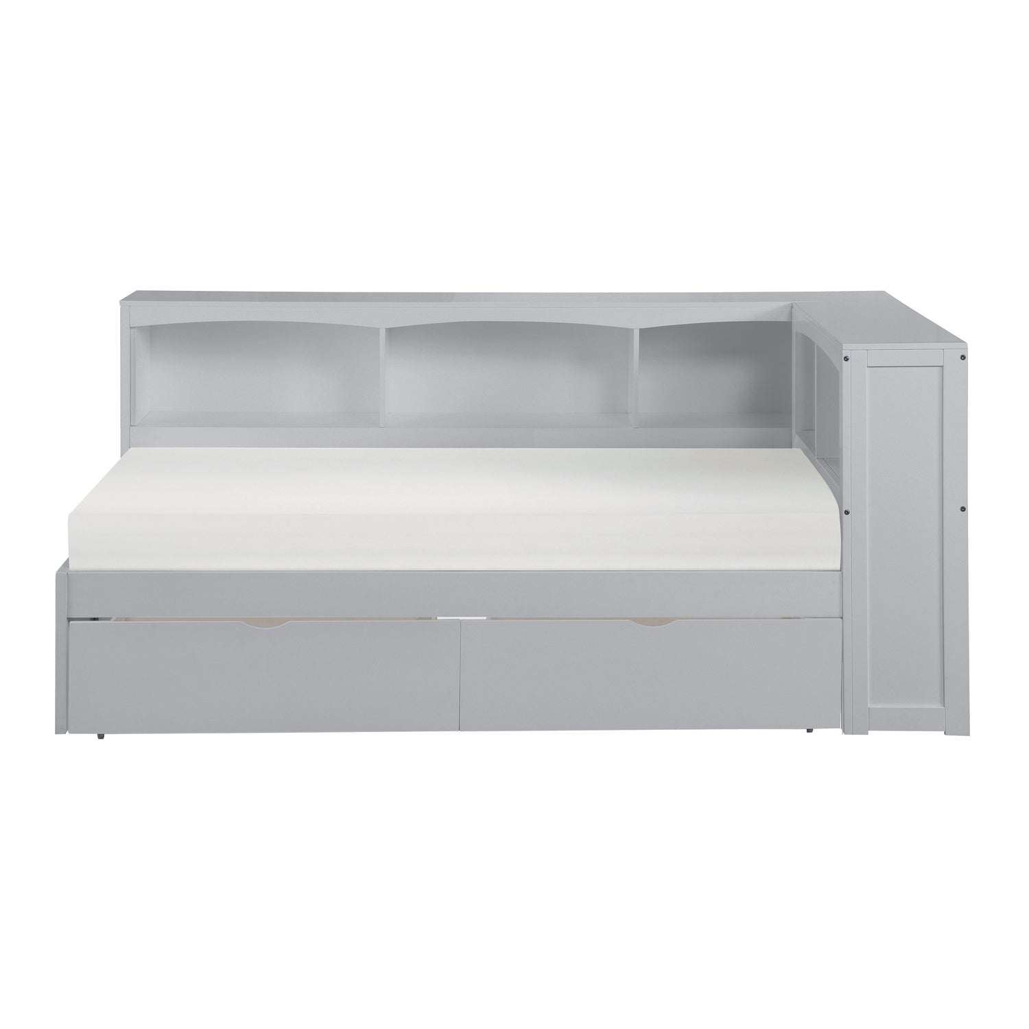 B2063BC-1BCT* (4) Twin Bookcase Corner Bed with Storage Boxes - B2063BC-1BCT* - Bien Home Furniture &amp; Electronics