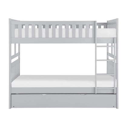 B2063FF-1*R (4) Full/Full Bunk Bed with Twin Trundle - B2063FF-1*R - Bien Home Furniture &amp; Electronics