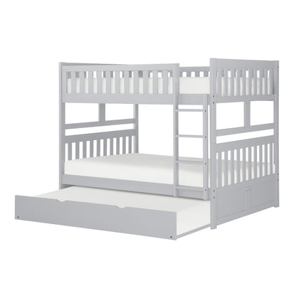 B2063FF-1*R (4) Full/Full Bunk Bed with Twin Trundle - B2063FF-1*R - Bien Home Furniture &amp; Electronics