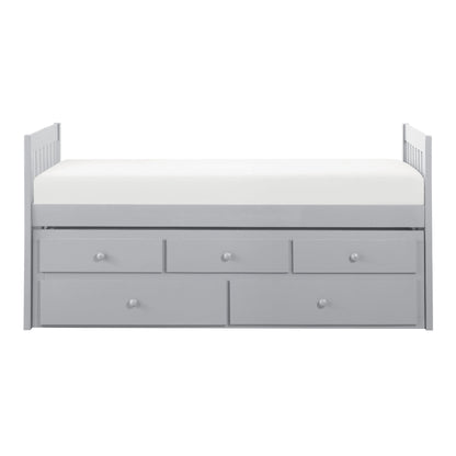 B2063PR-1* (2) Twin/Twin Trundle Bed - B2063PR-1* - Bien Home Furniture &amp; Electronics
