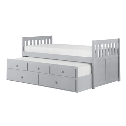 B2063PR-1* (2) Twin/Twin Trundle Bed - B2063PR-1* - Bien Home Furniture &amp; Electronics