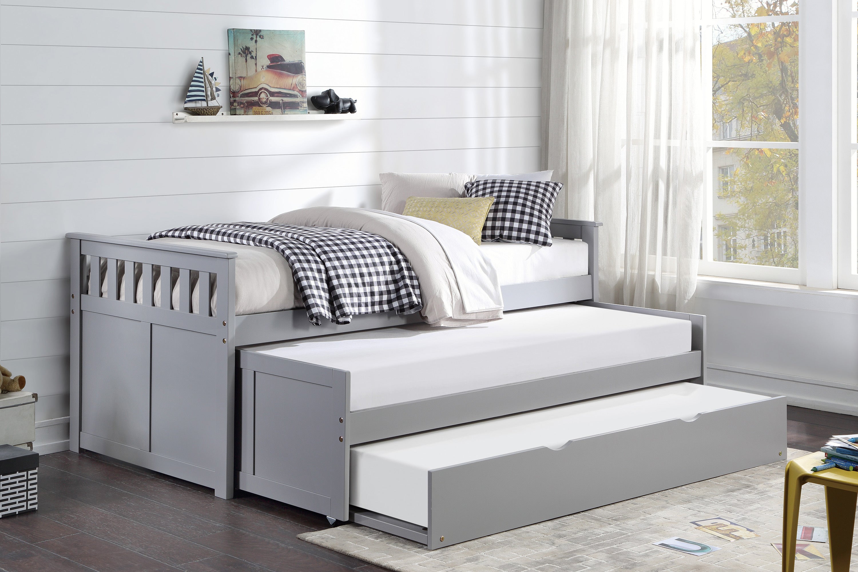 B2063RT-1R* (4) Twin/Twin Bed with Twin Trundle - B2063RT-1R* - Bien Home Furniture &amp; Electronics