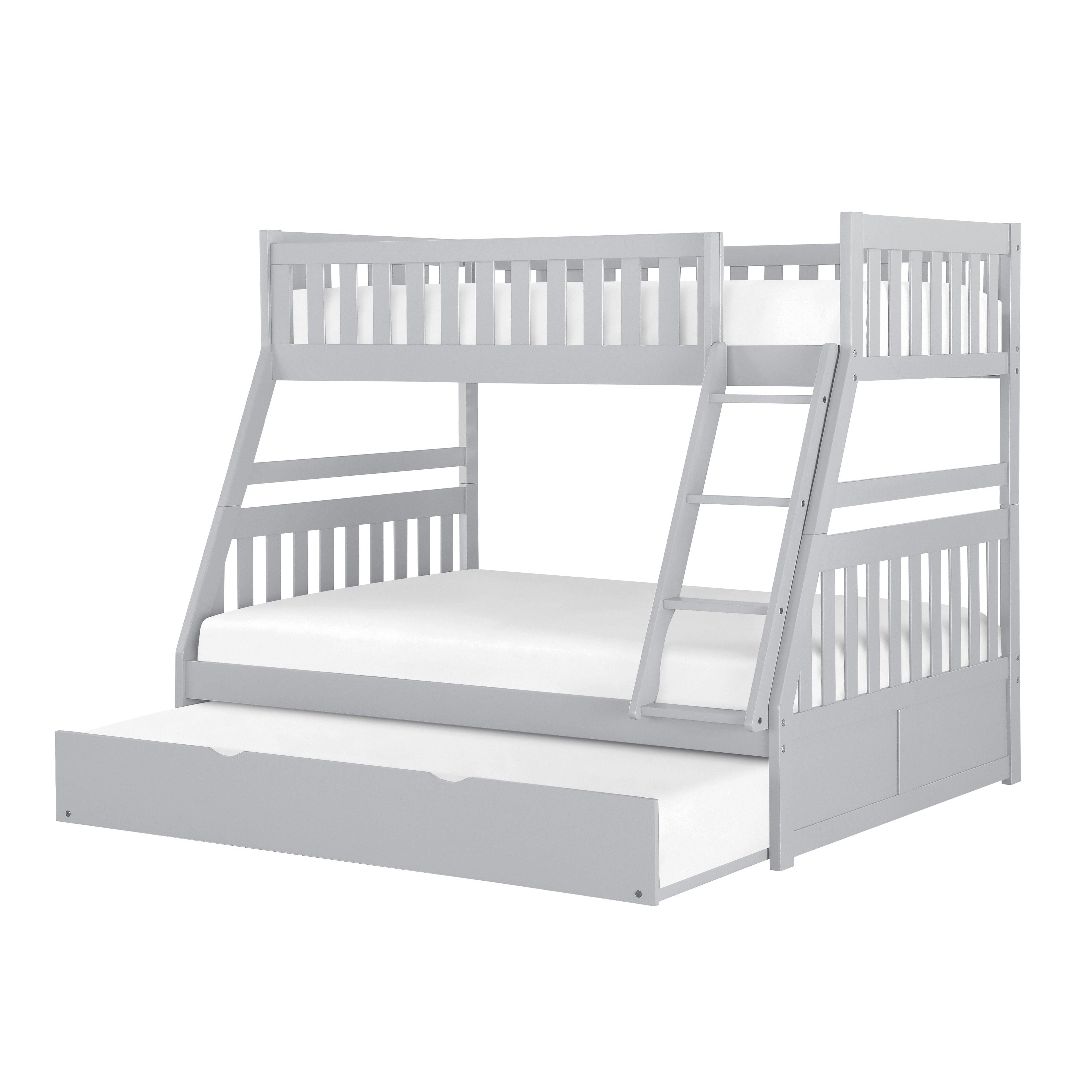 B2063TF-1*R (4) Twin/Full Bunk Bed with Twin Trundle - B2063TF-1*R - Bien Home Furniture &amp; Electronics