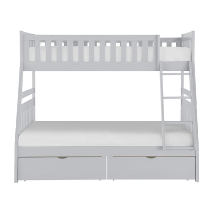 B2063TF-1*T (4) Twin/Full Bunk Bed with Storage Boxes - B2063TF-1*T - Bien Home Furniture &amp; Electronics