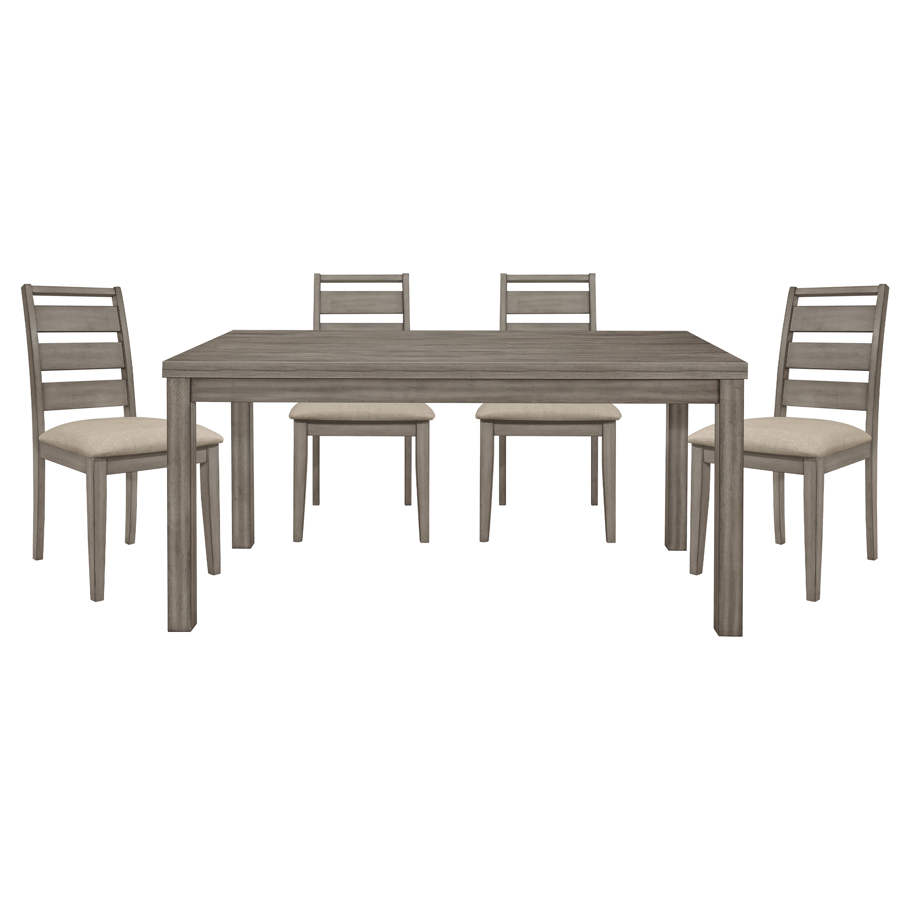 Bainbridge Weathered Gray Dining Set - SET | 1526-64 | 1526S(3) - Bien Home Furniture &amp; Electronics