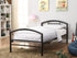 Baines Twin Metal Bed with Arched Headboard Black - 400157T - Bien Home Furniture & Electronics