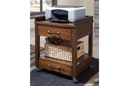 Baldridge Rustic Brown Printer Stand - H675-11 - Bien Home Furniture &amp; Electronics