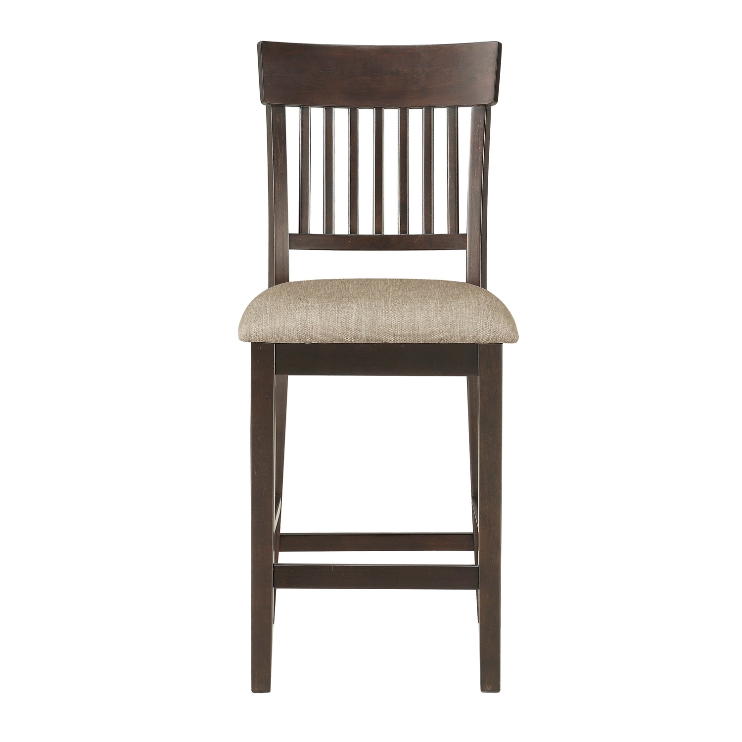 Balin Dark Brown Counter Height Chair, Slat Back, Set of 2 - 5716-24S1 - Bien Home Furniture &amp; Electronics