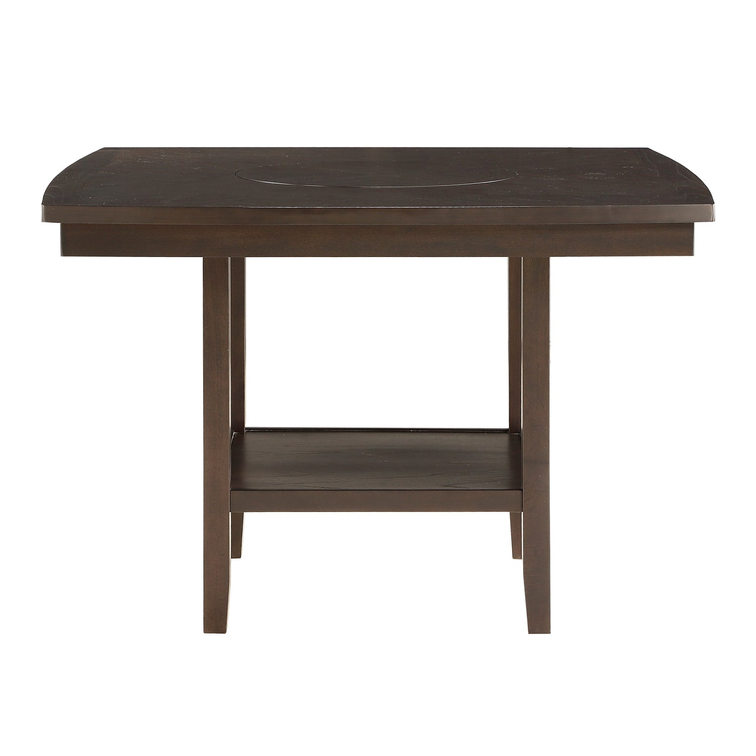 Balin Dark Brown Counter Height Table with Lazy Susan - 5716-36 - Bien Home Furniture &amp; Electronics