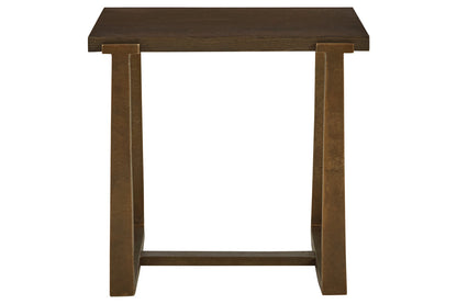 Balintmore Brown/Gold Finish End Table - T967-3 - Bien Home Furniture &amp; Electronics