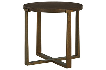 Balintmore Brown/Gold Finish End Table - T967-6 - Bien Home Furniture &amp; Electronics