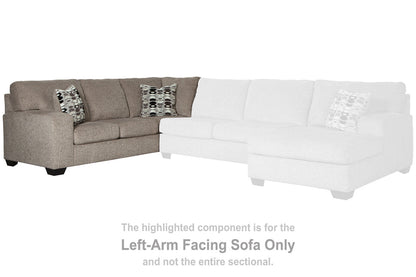 Ballinasloe Platinum Left-Arm Facing Sofa - 8070266 - Bien Home Furniture &amp; Electronics