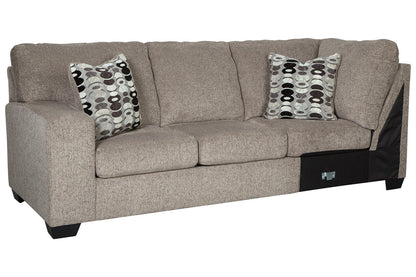 Ballinasloe Platinum Left-Arm Facing Sofa - 8070266 - Bien Home Furniture &amp; Electronics