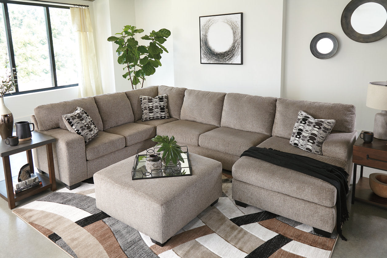 Ballinasloe Platinum Oversized Ottoman - 8070208 - Bien Home Furniture &amp; Electronics