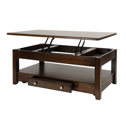 Ballwin Dark Cherry Lift Top Cocktail Table - 3256RF-30 - Bien Home Furniture &amp; Electronics